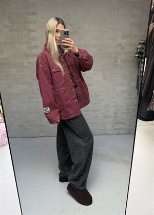 Ymobay jakke Burgundy American Vintage 